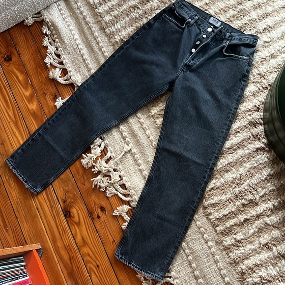 AGOLDE 90's Pinch Waist in Black Tea - Picture 5 of 8